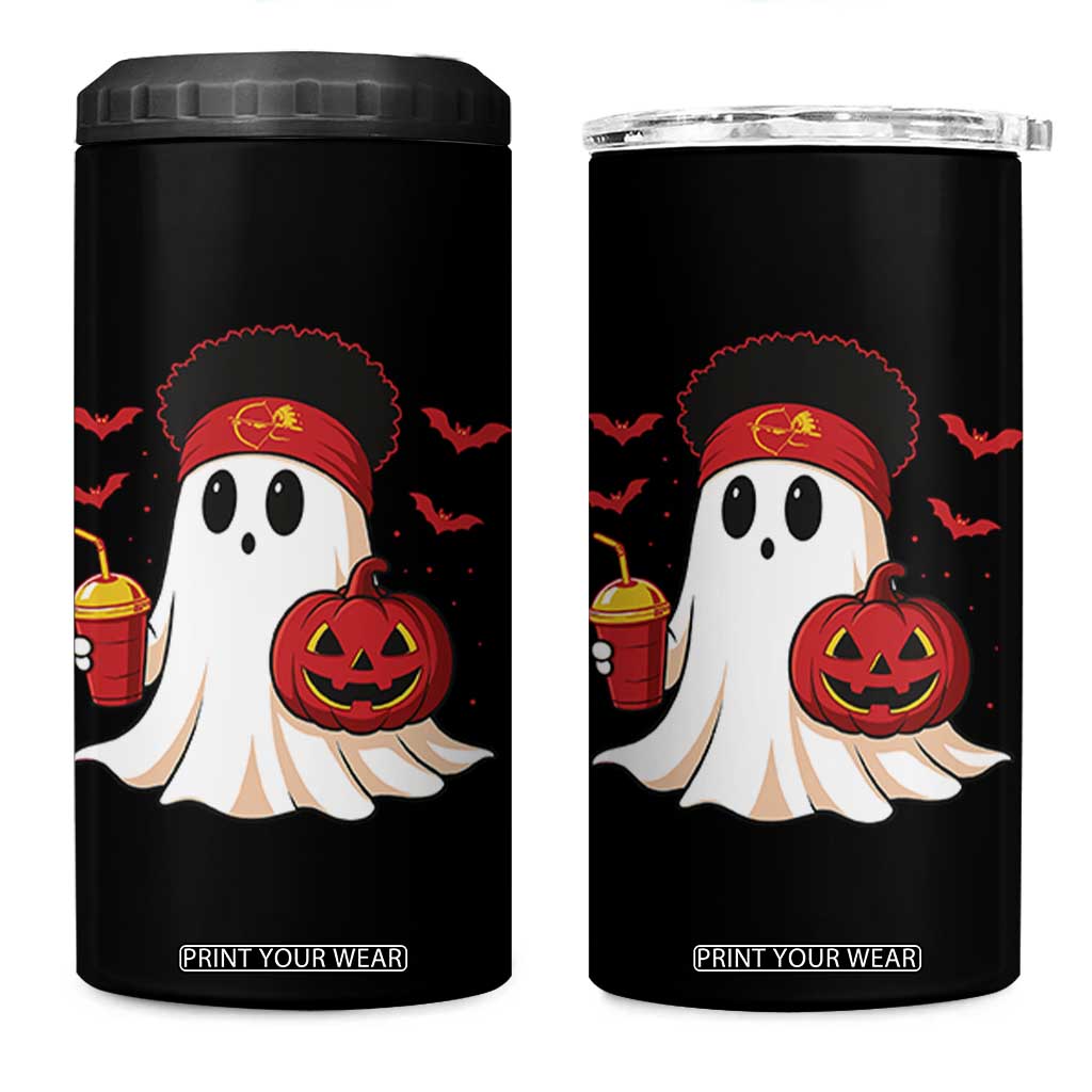 Halloween KC Ghost 4 in 1 Can Cooler Tumbler Pumpkin Ghost Costume Football TS10 One Size: 16 oz Black Print Your Wear