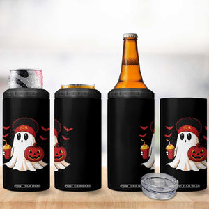 Halloween KC Ghost 4 in 1 Can Cooler Tumbler Pumpkin Ghost Costume Football TS10 Print Your Wear