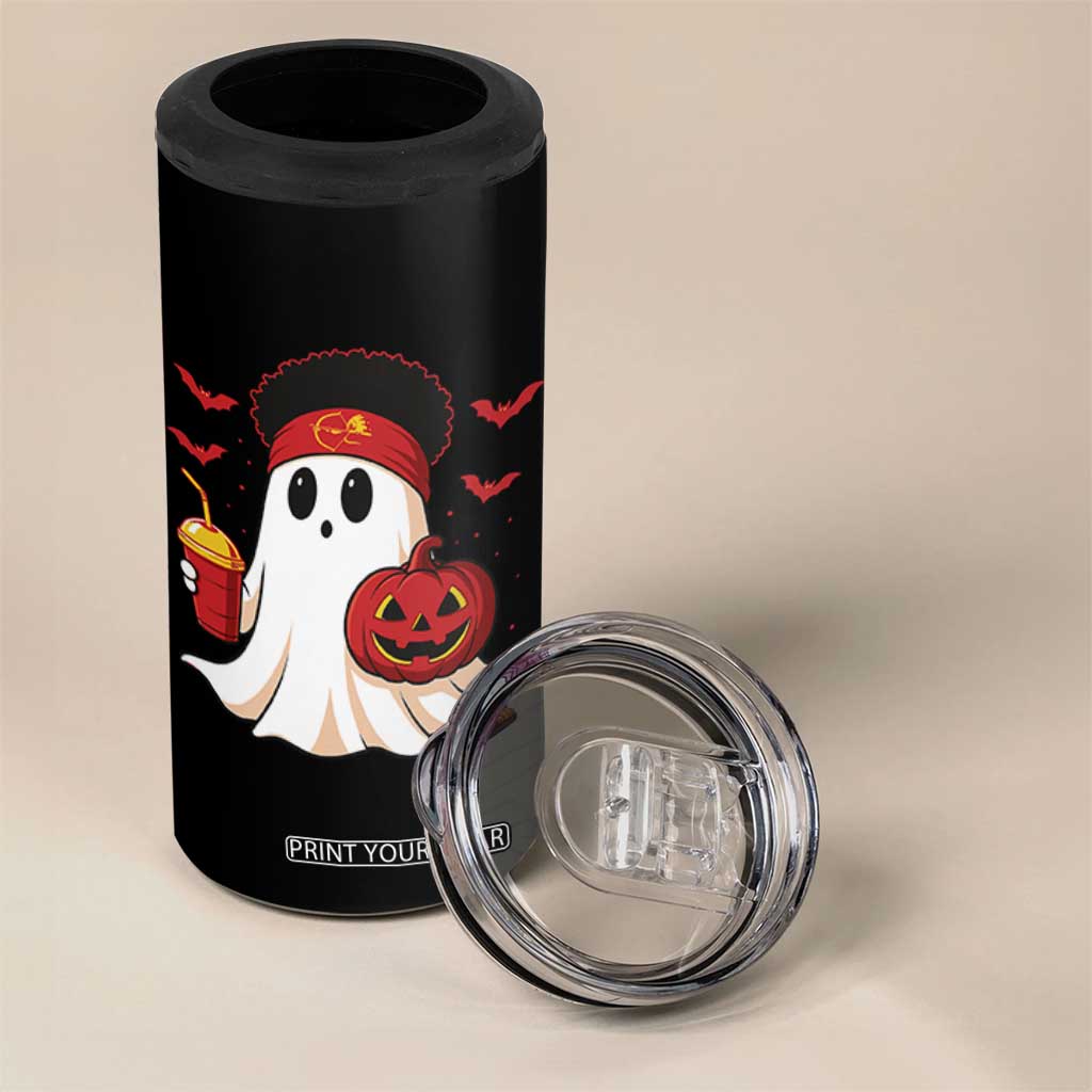 Halloween KC Ghost 4 in 1 Can Cooler Tumbler Pumpkin Ghost Costume Football TS10 Print Your Wear