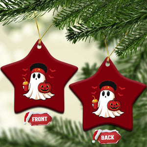 Halloween KC Ghost Ceramic Ornament Pumpkin Ghost Costume Football TS10 Print Your Wear