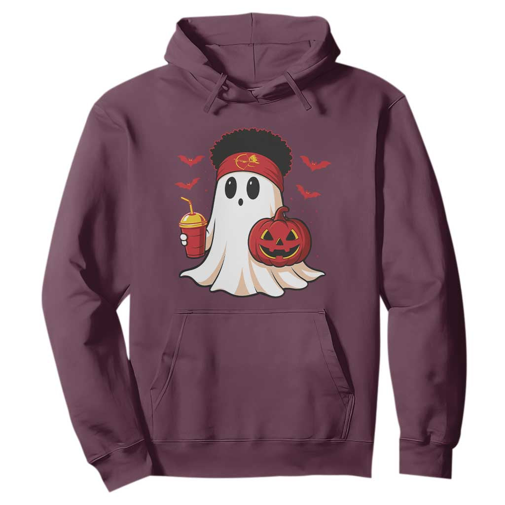 Halloween Chiefs Ghost Hoodie Pumpkin Ghost Costume TS10 Maroon Print Your Wear