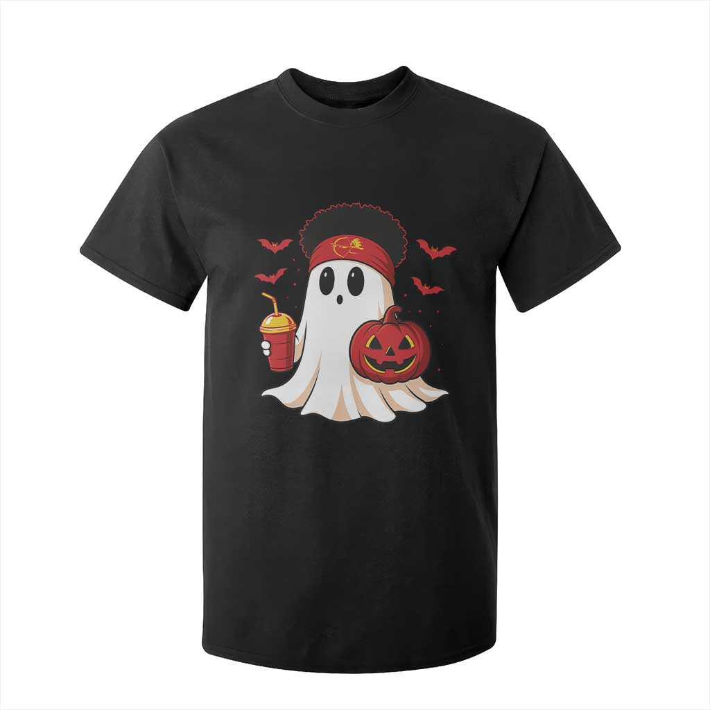Halloween KC Ghost T Shirt For Kid Pumpkin Ghost Costume Football TS10 Black Print Your Wear