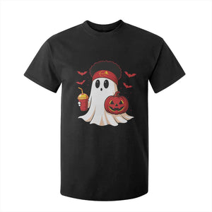 Halloween KC Ghost T Shirt For Kid Pumpkin Ghost Costume Football TS10 Black Print Your Wear