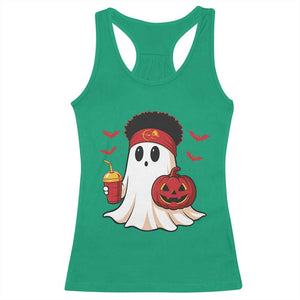 Halloween Chiefs Ghost Racerback Tank Top Pumpkin Ghost Costume TS10 Irish Green Print Your Wear