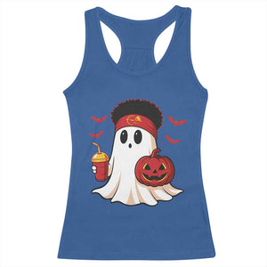 Halloween KC Ghost Racerback Tank Top Pumpkin Ghost Costume Football TS10 Royal Blue Print Your Wear