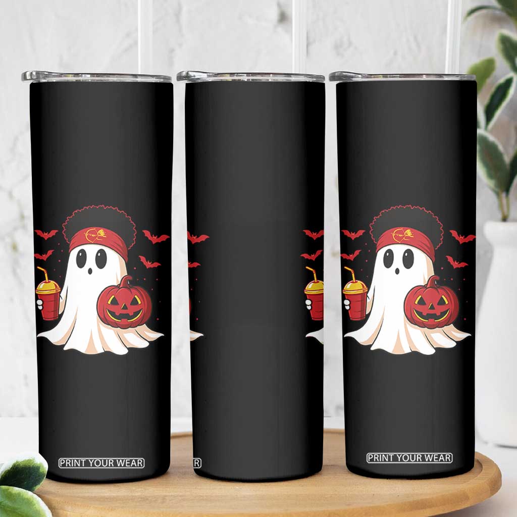 Halloween Chiefs Ghost Skinny Tumbler Pumpkin Ghost Costume TS10 Print Your Wear