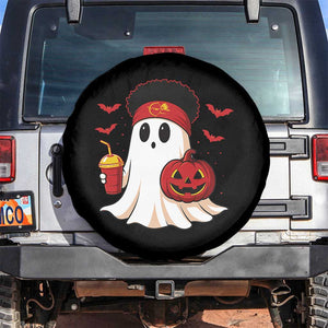Halloween KC Ghost Spare Tire Cover Pumpkin Ghost Costume Football TS10 No hole Black Print Your Wear