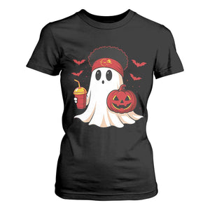 Halloween Chiefs Ghost T Shirt For Women Pumpkin Ghost Costume TS10 Black Print Your Wear