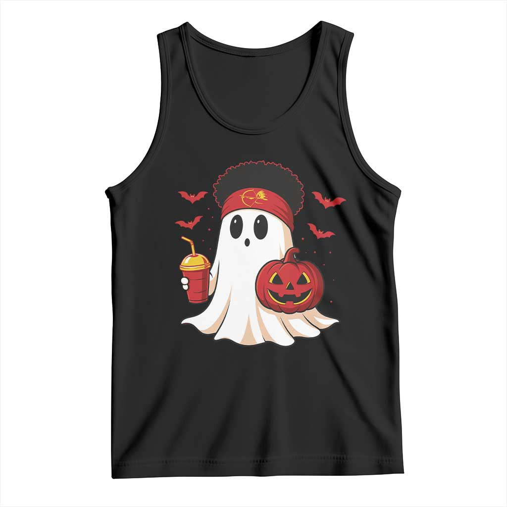 Halloween Chiefs Ghost Tank Top Pumpkin Ghost Costume TS10 Black Print Your Wear