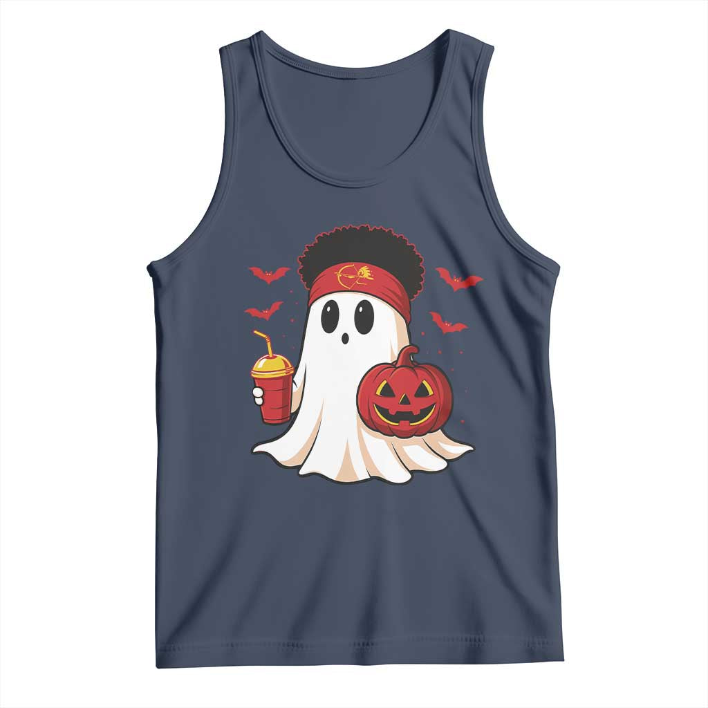 Halloween Chiefs Ghost Tank Top Pumpkin Ghost Costume TS10 Navy Print Your Wear
