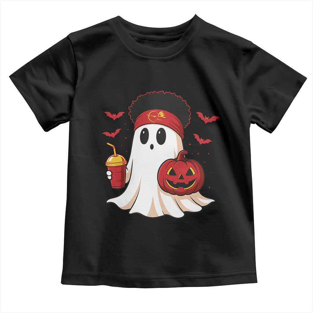Halloween Chiefs Ghost Toddler T Shirt Pumpkin Ghost Costume TS10 Black Print Your Wear