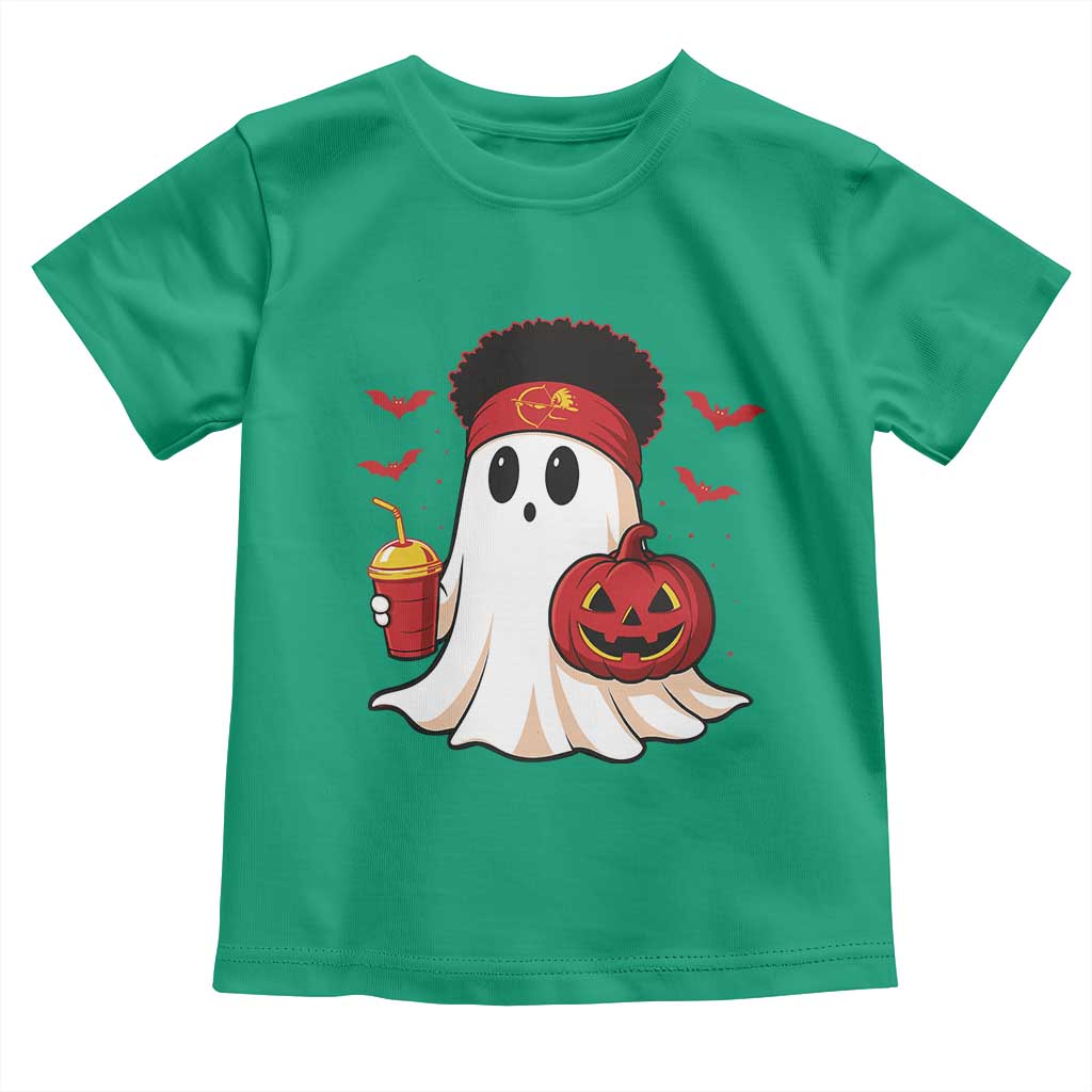 Halloween KC Ghost Toddler T Shirt Pumpkin Ghost Costume Football TS10 Irish Green Print Your Wear