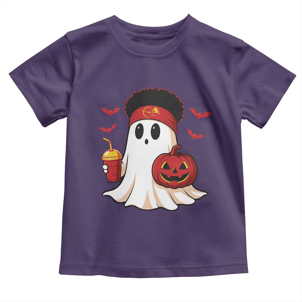 Halloween Chiefs Ghost Toddler T Shirt Pumpkin Ghost Costume TS10 Purple Print Your Wear