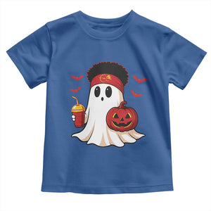 Halloween Chiefs Ghost Toddler T Shirt Pumpkin Ghost Costume TS10 Royal Blue Print Your Wear