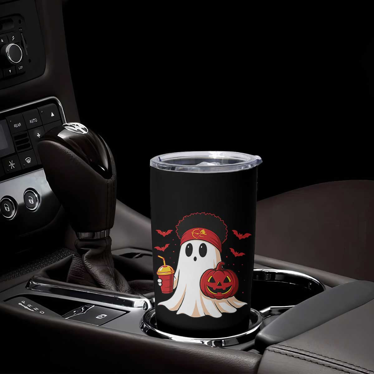 Halloween KC Ghost Tumbler Cup Pumpkin Ghost Costume Football TS10 Print Your Wear
