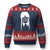 On Wednesdays We Wear Black Ugly Christmas Sweater Goth Halloween TS10 Navy Red Print Your Wear