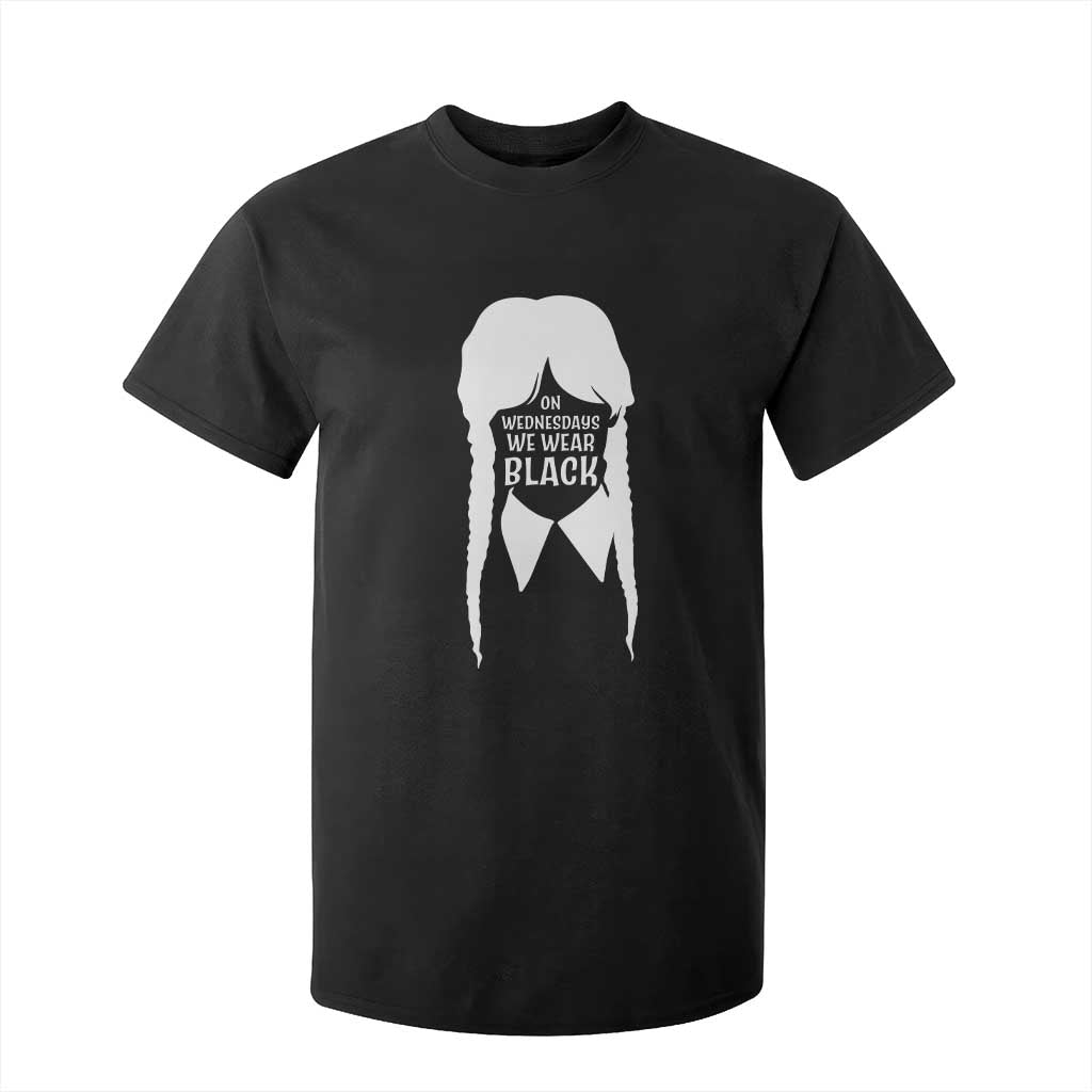 On Wednesdays We Wear Black T Shirt For Kid Goth Halloween TS10 Black Print Your Wear