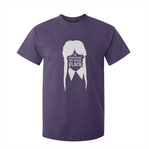 On Wednesdays We Wear Black T Shirt For Kid Goth Halloween TS10 Purple Print Your Wear