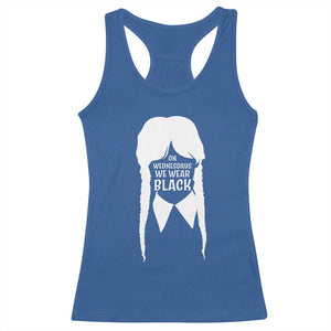 On Wednesdays We Wear Black Racerback Tank Top Goth Halloween TS10 Royal Blue Print Your Wear