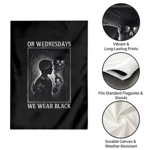On Wednesdays We Wear Black Garden Flag Tarot Card Goth Halloween TS10 Print Your Wear