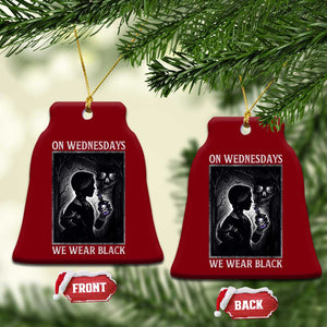 On Wednesdays We Wear Black Ceramic Ornament Tarot Card Goth Halloween TS10 Print Your Wear