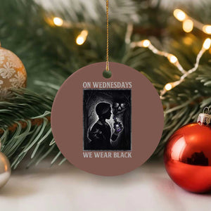 On Wednesdays We Wear Black Ceramic Ornament Tarot Card Goth Halloween TS10 1pc Mocha Print Your Wear