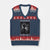 On Wednesdays We Wear Black V-Neck Knit Sweater Vest Tarot Card Goth Halloween TS10 Navy Red Print Your Wear