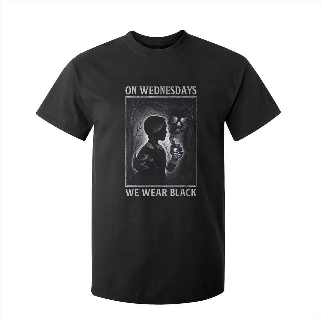 On Wednesdays We Wear Black T Shirt For Kid Tarot Card Goth Halloween TS10 Black Print Your Wear
