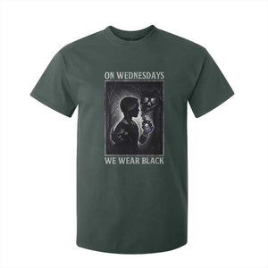 On Wednesdays We Wear Black T Shirt For Kid Tarot Card Goth Halloween TS10 Dark Forest Green Print Your Wear