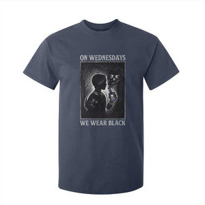 On Wednesdays We Wear Black T Shirt For Kid Tarot Card Goth Halloween TS10 Navy Print Your Wear