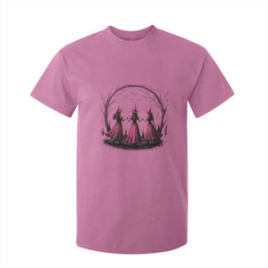 In October We Wear Pink Witches T Shirt For Kid Spooky Breast Cancer Witch Halloween Pink Ribbon TS10 Azalea Print Your Wear