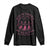 In October We Wear Pink Witches Long Sleeve Shirt Spooky Breast Cancer Witch Halloween Pink Ribbon TS10 Black Print Your Wear
