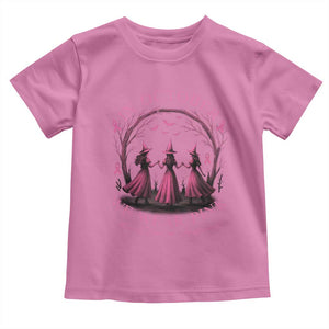 In October We Wear Pink Witches Toddler T Shirt Spooky Breast Cancer Witch Halloween Pink Ribbon TS10 Azalea Print Your Wear
