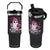 In October We Wear Pink Ghost Flip Straw Tumbler Halloween Breast Cancer Pink Ribbon Pumpkin TS10 One Size: 30 oz Black Print Your Wear