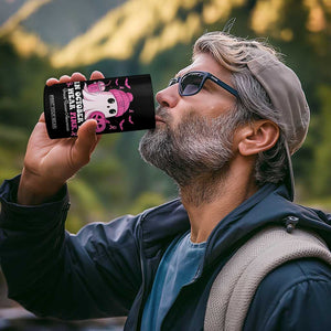 In October We Wear Pink Ghost 4 in 1 Can Cooler Tumbler Halloween Breast Cancer Pink Ribbon Pumpkin TS10 Print Your Wear