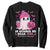 In October We Wear Pink Ghost Sweatshirt Halloween Breast Cancer Pink Ribbon Pumpkin TS10 Black Print Your Wear