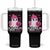 In October We Wear Pink Ghost Tumbler With Handle Halloween Breast Cancer Pink Ribbon Pumpkin TS10 One Size: 40 oz Black Print Your Wear