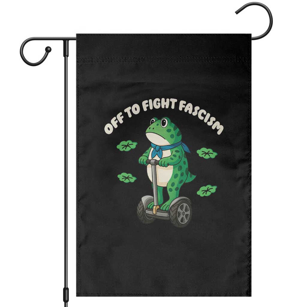 Portland Frog Garden Flag Off to Fight Fascism Inflatable Costume Protest TS10 Black Print Your Wear