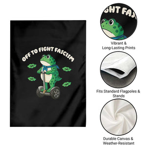Portland Frog Garden Flag Off to Fight Fascism Inflatable Costume Protest TS10 Print Your Wear