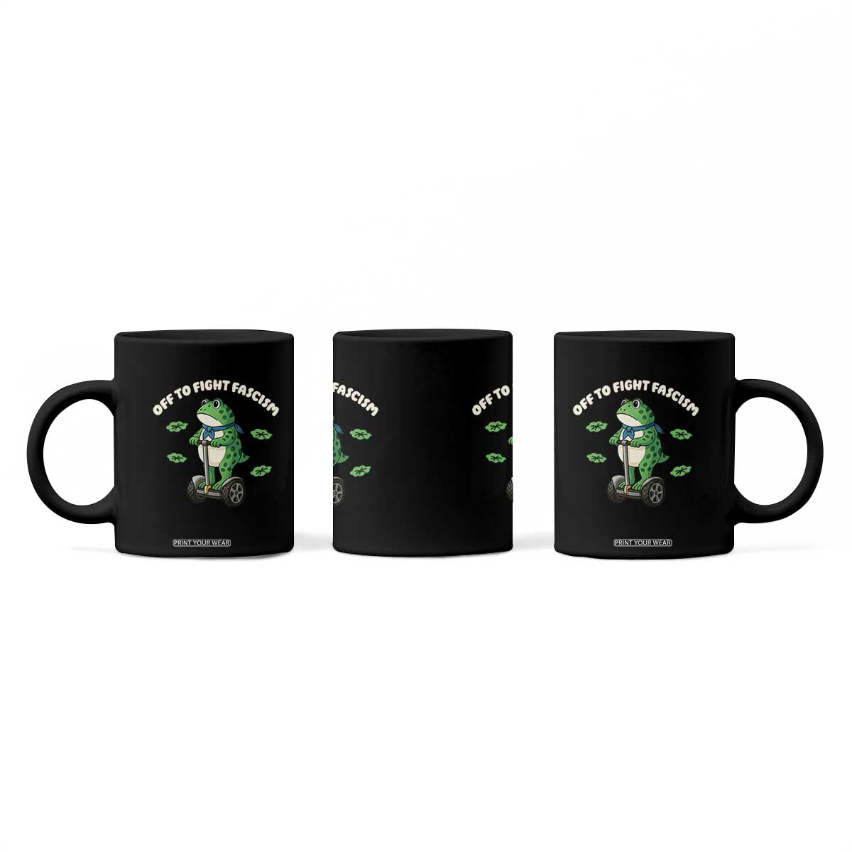 Portland Frog Coffee Mug Off to Fight Fascism Inflatable Costume Protest TS10 Print Your Wear