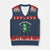 Portland Frog V-Neck Knit Sweater Vest Off to Fight Fascism Inflatable Costume Protest TS10 Navy Red Print Your Wear