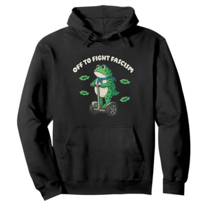 Portland Frog Hoodie Off to Fight Fascism Inflatable Costume Protest - Print Your Wear