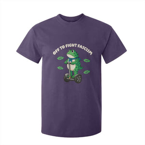 Portland Frog T Shirt For Kid Off to Fight Fascism Inflatable Costume Protest TS10 Purple Print Your Wear