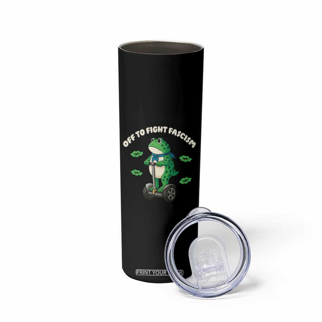 Portland Frog Skinny Tumbler Off to Fight Fascism Inflatable Costume Protest TS10 Print Your Wear