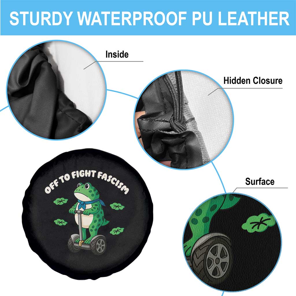 Portland Frog Spare Tire Cover Off to Fight Fascism Inflatable Costume Protest TS10 Print Your Wear