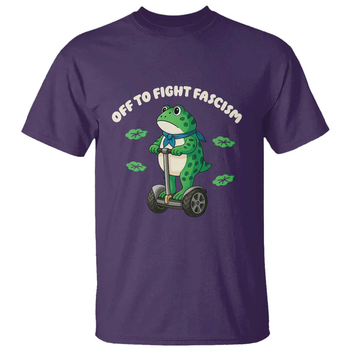 Portland Frog T Shirt Off to Fight Fascism Inflatable Costume Protest TS10 Purple Print Your Wear