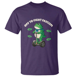 Portland Frog T Shirt Off to Fight Fascism Inflatable Costume Protest TS10 Purple Print Your Wear