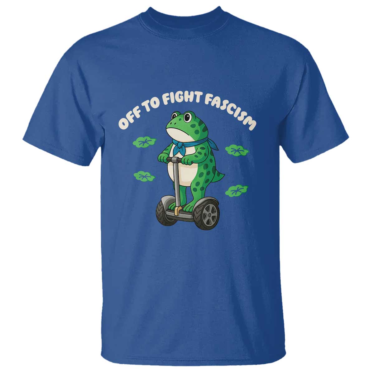 Portland Frog T Shirt Off to Fight Fascism Inflatable Costume Protest TS10 Royal Blue Print Your Wear