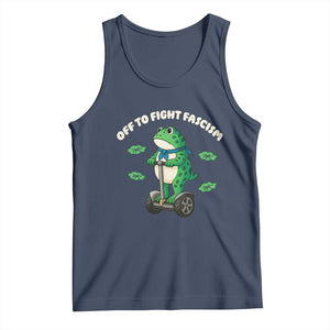 Portland Frog Tank Top Off to Fight Fascism Inflatable Costume Protest TS10 Navy Print Your Wear
