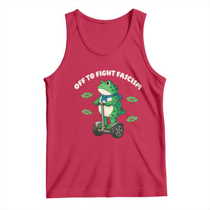 Portland Frog Tank Top Off to Fight Fascism Inflatable Costume Protest TS10 Red Print Your Wear